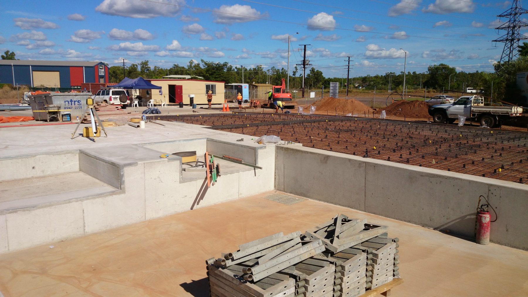 Darwin loading bays under construction